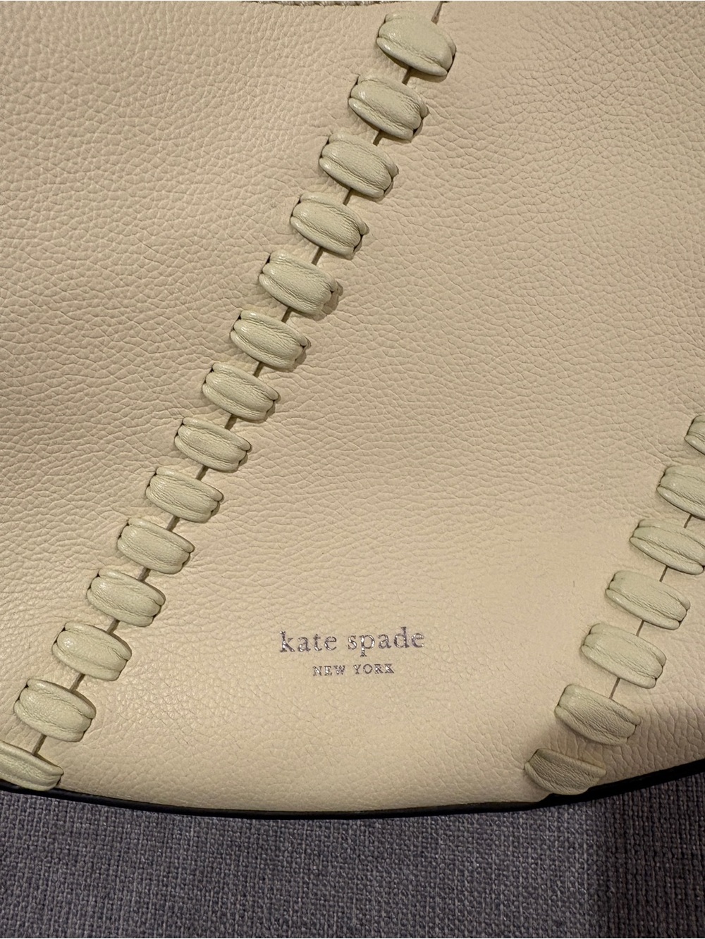 kate spade pale yellow leather shoulder bag - Picture 2 of 3